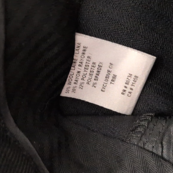 BCBGMaxAzria Black Wool Blend Pants - 2 - Picture 8 of 8